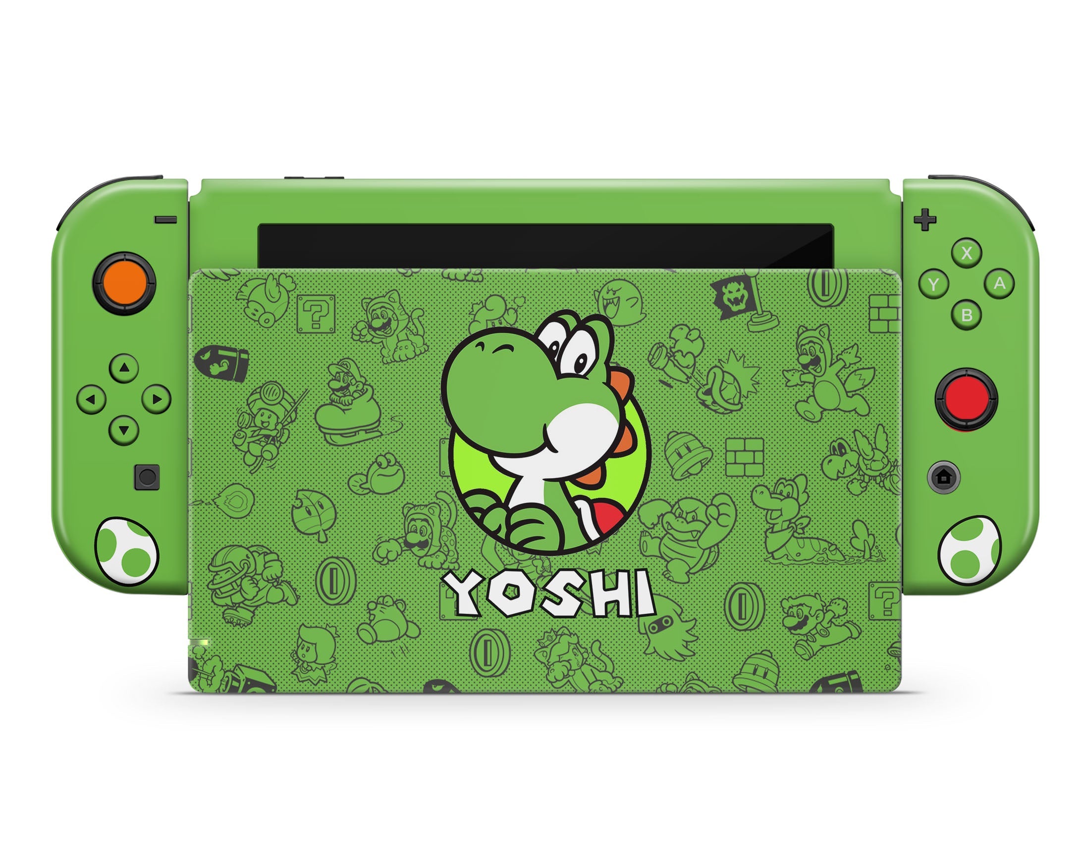 Yoshi Minimalist Nintendo Switch Skin