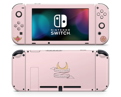Lux Skins Nintendo Switch Sailor Moon Fighting Evil By Moonlight Full Set +Tempered Glass Skins - Pop Culture Sailor Moon Skin