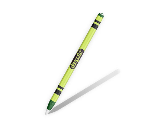 Lux Skins Apple Pencil Crayloa Green 1st Generation Skins - Art Crayola Series Skin
