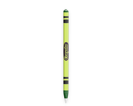Lux Skins Apple Pencil Crayloa Green 2nd Generation Skins - Art Crayola Series Skin