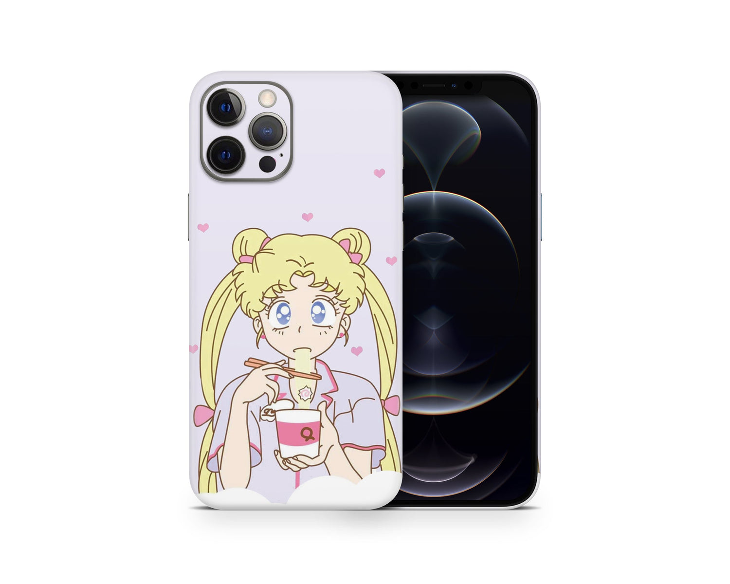 Lux Skins iPhone Sailor Moon Ramen Pastel Purple iPhone 13 Pro Max Skins - Pop culture Sailor Moon Skin