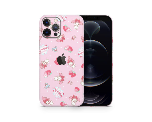 Lux Skins iPhone My Melody Pink iPhone 13 Pro Max Skins - Pop culture Sanrio Skin
