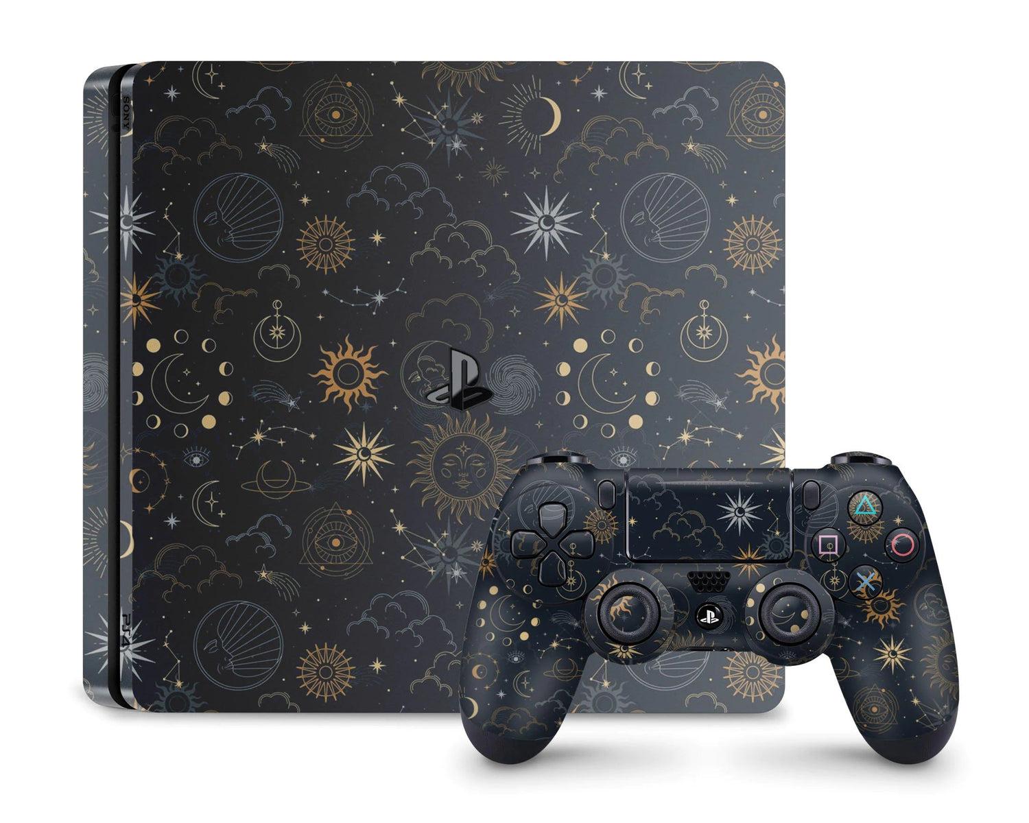 Lux Skins PS4 Constellation Stargazing Night PS4 Skins - Pattern Galaxy Skin