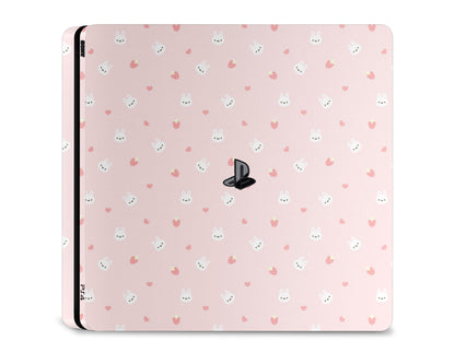 Lux Skins PS4 Cute Bunny Rabbit Strawberry PS4 Skins - Art Animals Skin