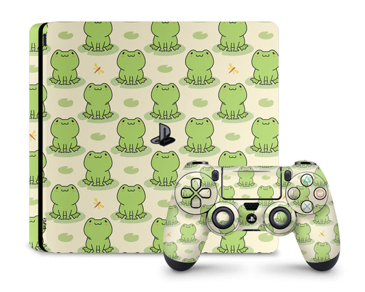 Lux Skins PS4 Cute Green Frog PS4 Skins - Art Animals Skin