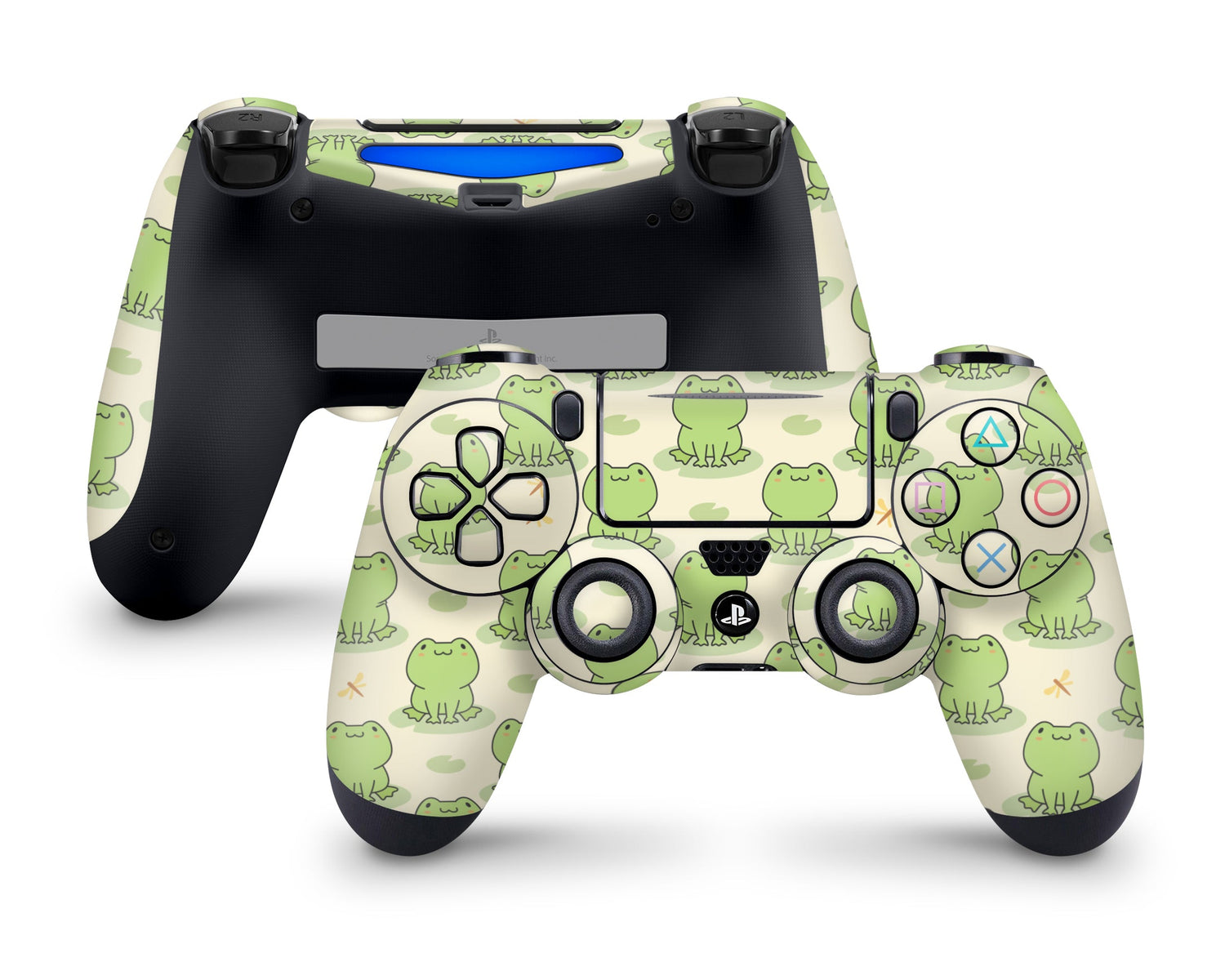 Lux Skins PS4 Controller Cute Green FrogSkins - Art Animals Skin