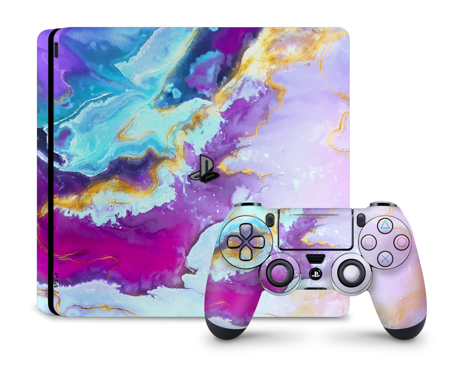 Lux Skins PS4 Ethereal Pastel Purple Marble PS4 Skins - Pattern Marble Skin