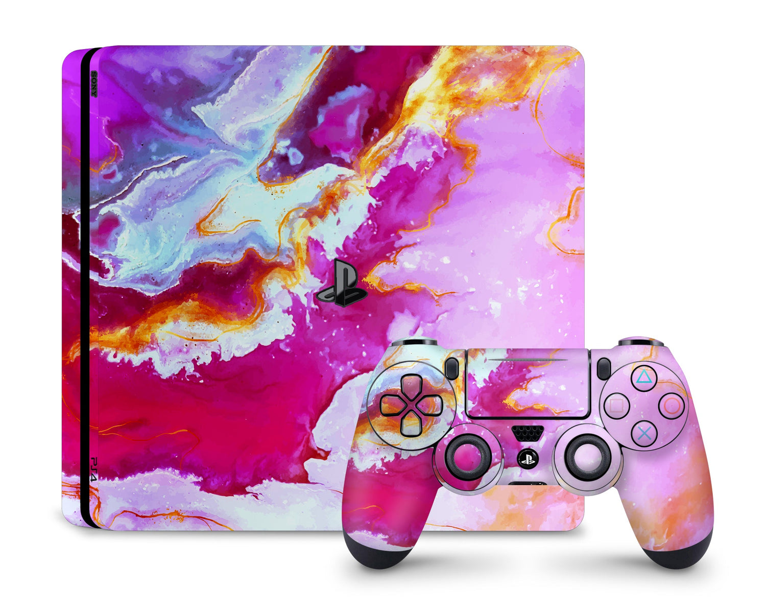 Lux Skins PS4 Ethereal Pastel Pink Marble PS4 Skins - Pattern Marble Skin