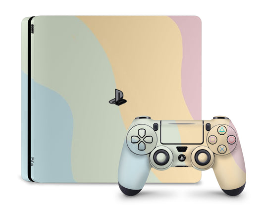 Lux Skins PS4 Retro Waves PS4 Skins - Solid Colours Colour Blocking Skin