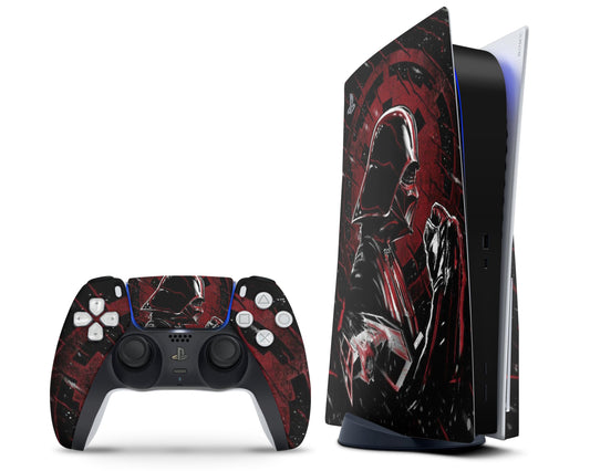 Lux Skins PS5 Star Wars Darth Vader Red PS5 Skins - Pop culture Star Wars Skin