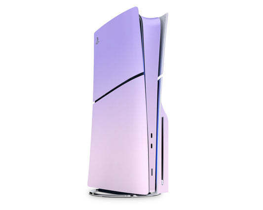 Lux Skins PS5 Slim Pastel Purple Pink Gradient PS5 Slim Skins - Solid Colours Gradient Skin