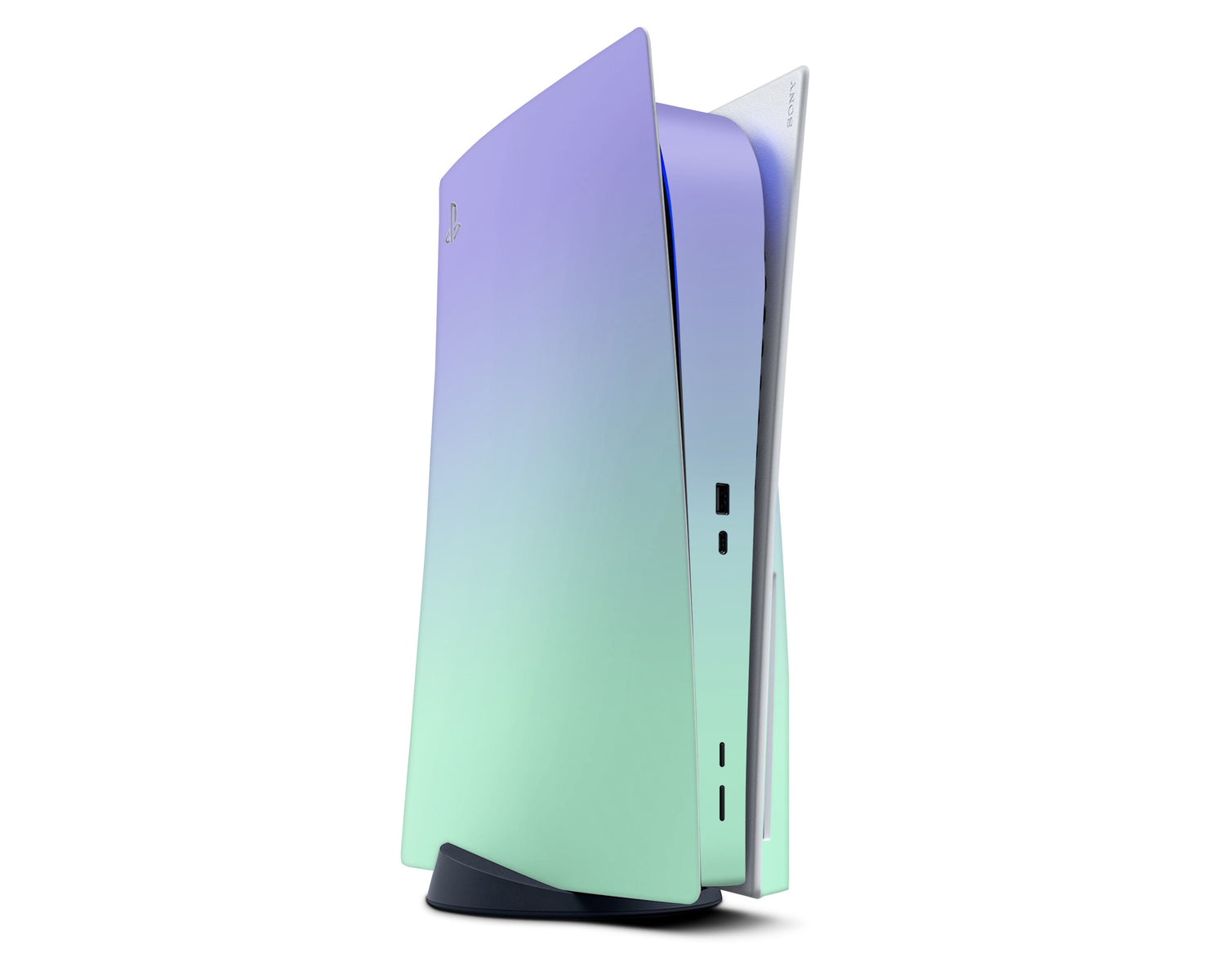Lux Skins PS5 Pastel Lavender Green Gradient PS5 Skins - Solid Colours Gradient Skin