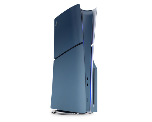 Lux Skins PS5 Slim Navy Blue Gradient PS5 Slim Skins - Solid Colours Gradient Skin