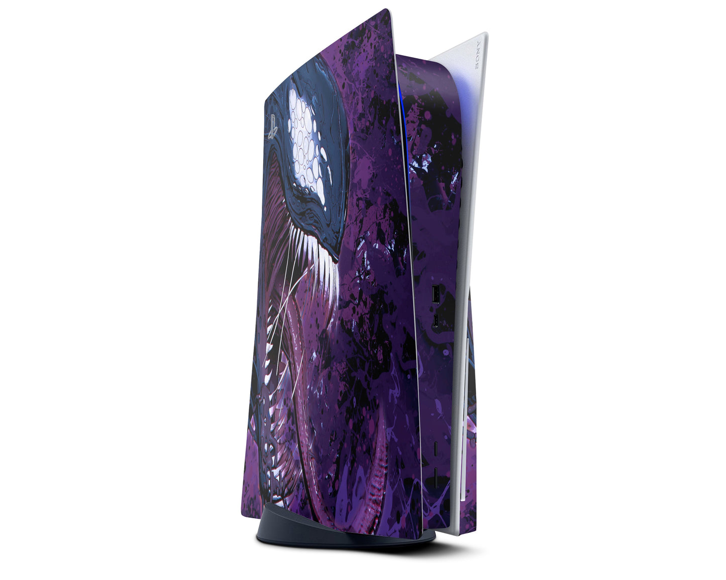 Lux Skins PS5 Purple Venom PS5 Skins - Pop culture Spiderman Skin