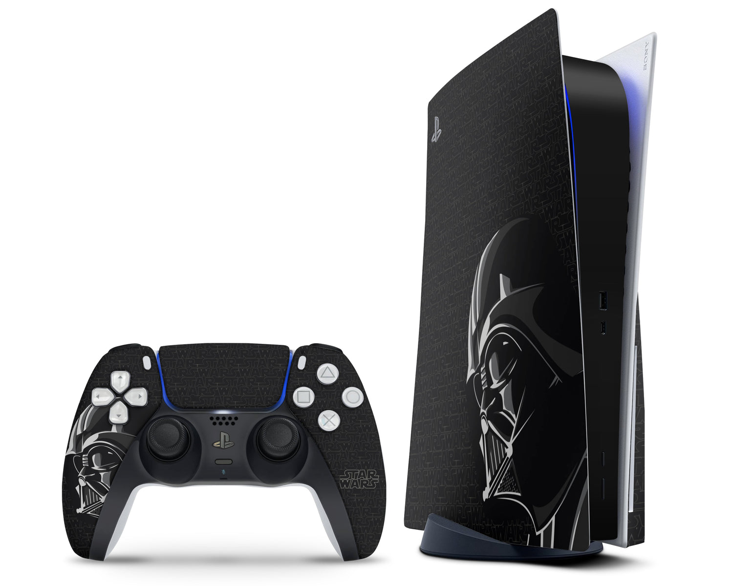 Lux Skins PS5 Star Wars Darth Vader Black PS5 Skins - Pop culture Star Wars Skin
