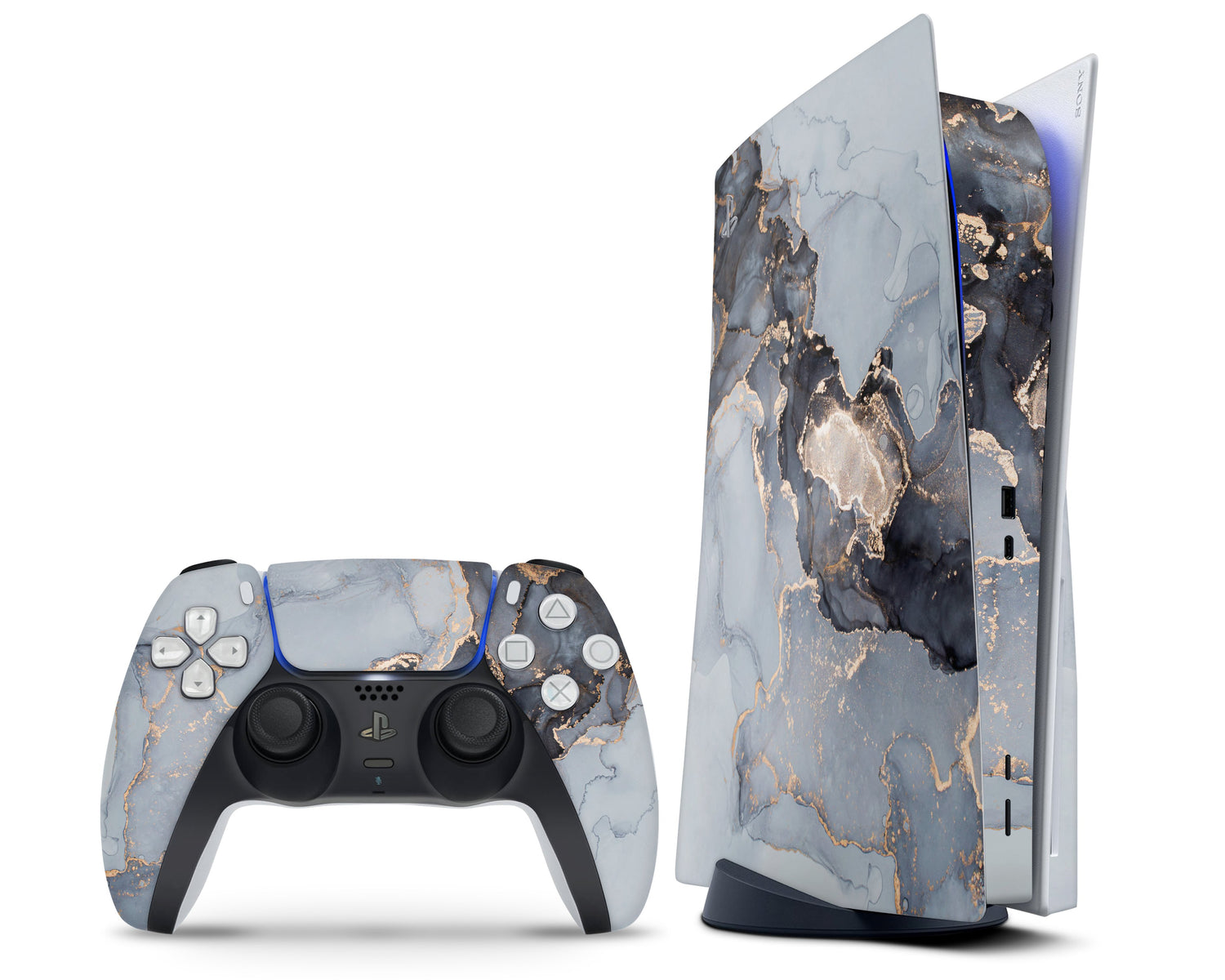 Ethereal Gold Marble PS5 Skin – Lux Skins Official