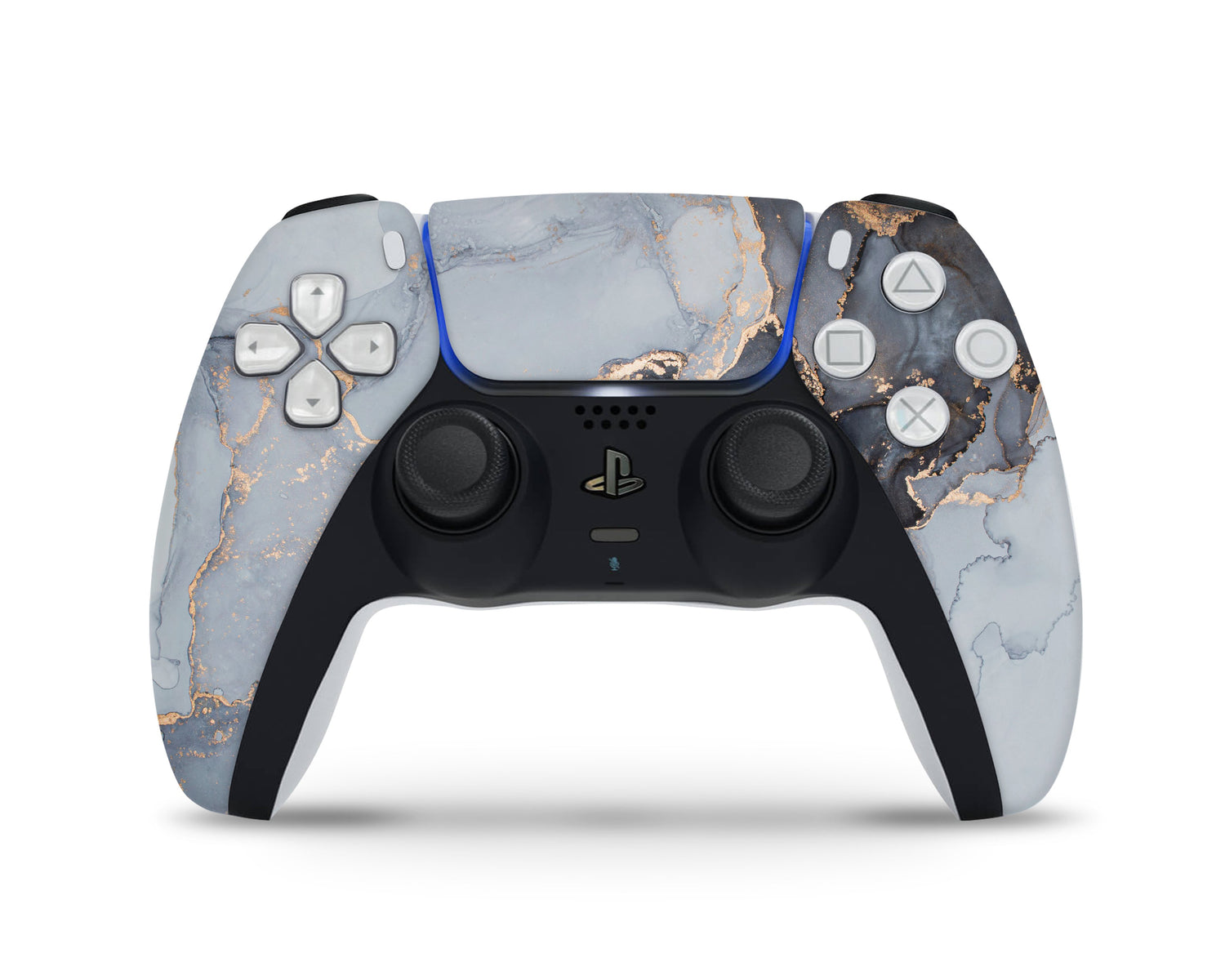 Lux Skins PS5 Controller Ethereal Gold MarbleSkins - Pattern Marble Skin