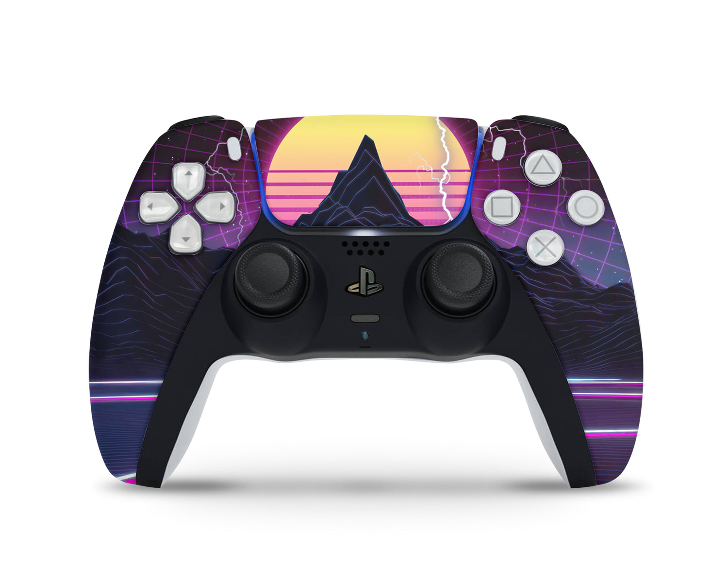 Lux Skins PS5 Retrowave Synthwave PS5 Skins - Pop culture Retro Skin