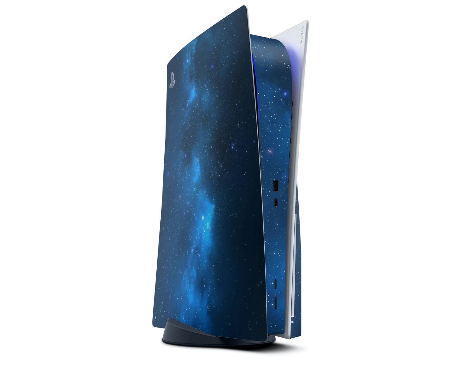 Lux Skins PS5 Blue Stardust Galaxy PS5 Skins - Pattern Galaxy Skin