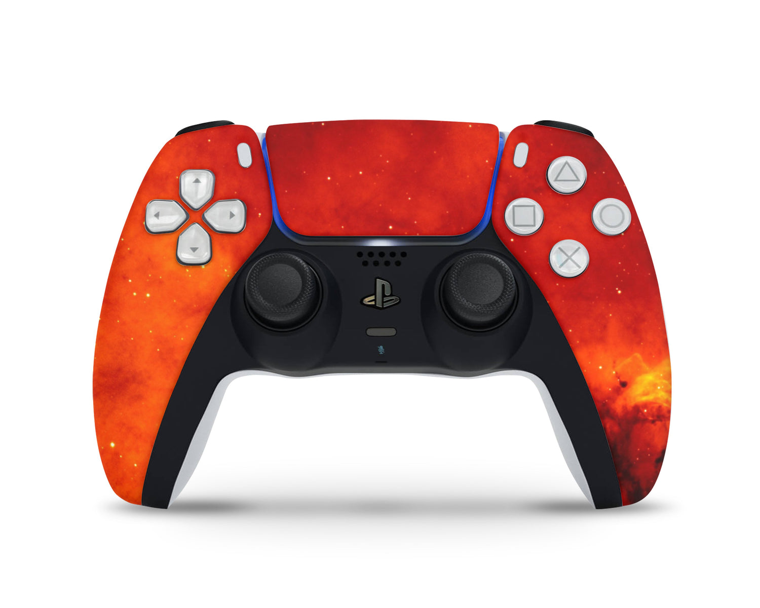 Lux Skins PS5 Controller Red Stardust GalaxySkins - Pattern Galaxy Skin