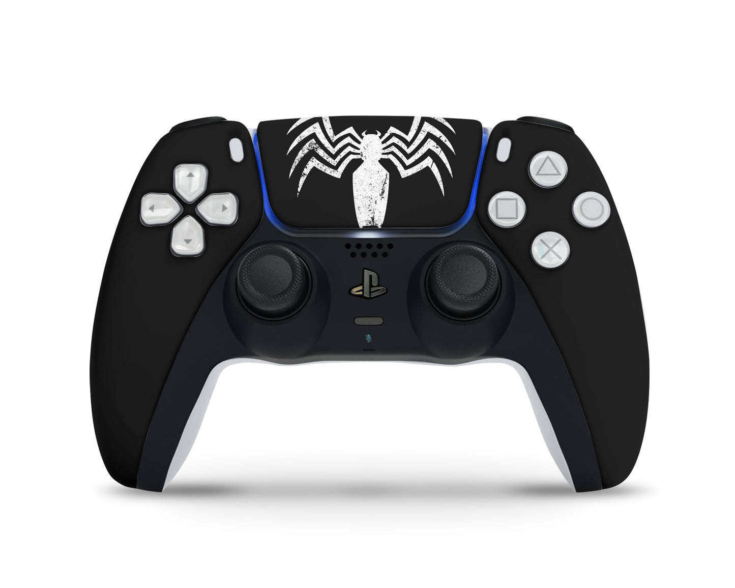 Black Spiderman Logo PS5 Controller Skin