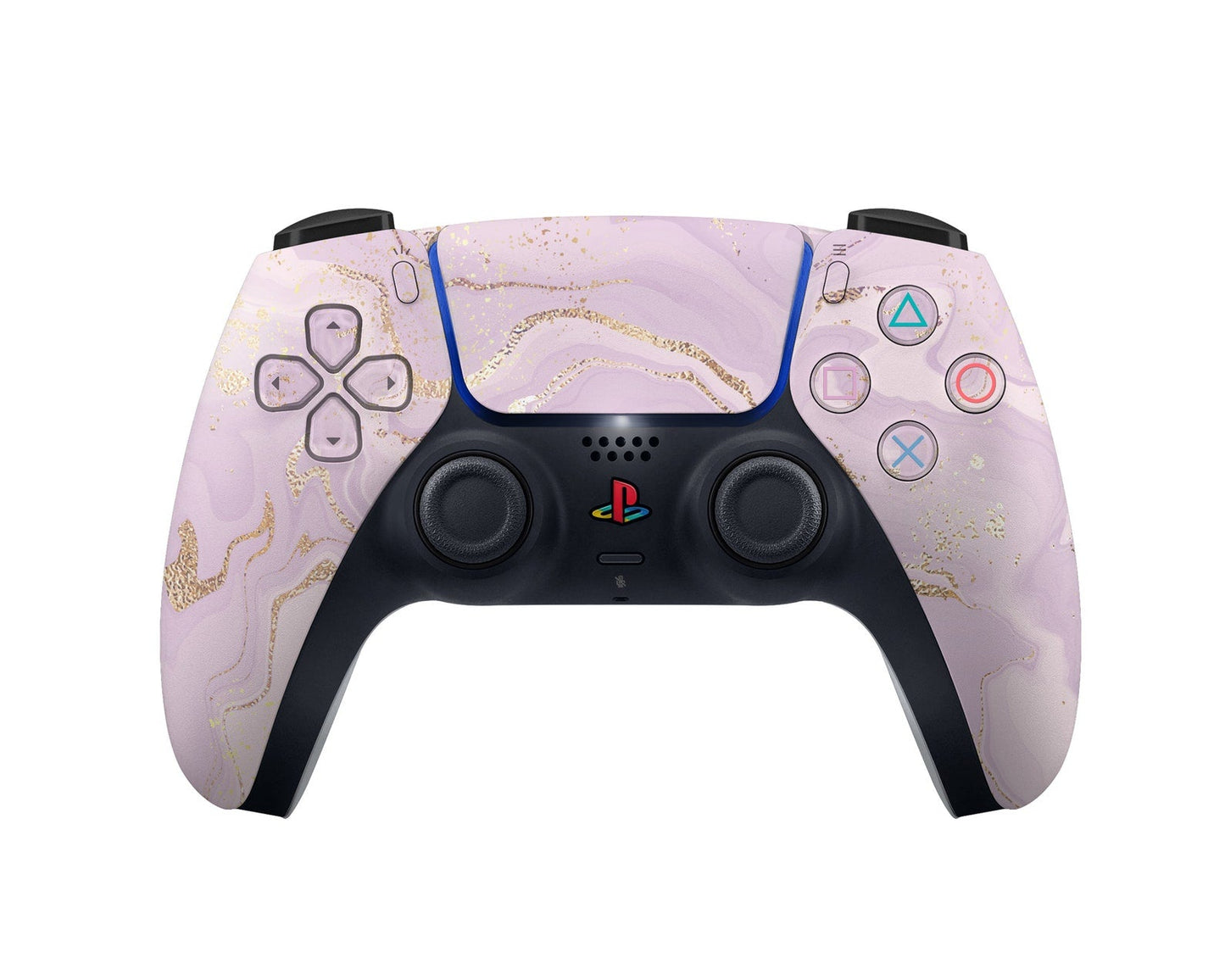 Lux Skins PS5 Ethereal Lavender Gold Marble PS5 Skins - Pattern Marble Skin