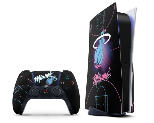 Lux Skins PS5 Miami Heat PS5 Skins - Sports Basketball Skin