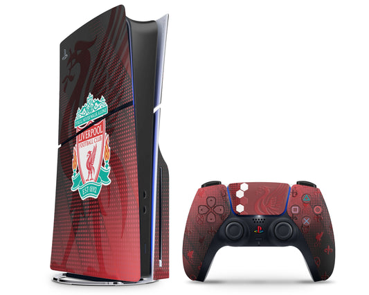 Lux Skins PS5 Slim Liverpool FC PS5 Slim Skins - Sports Soccer Skin