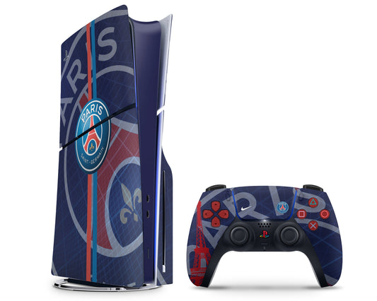 Lux Skins PS5 Slim Paris Saint-Germain FC PS5 Slim Skins - Sports Soccer Skin