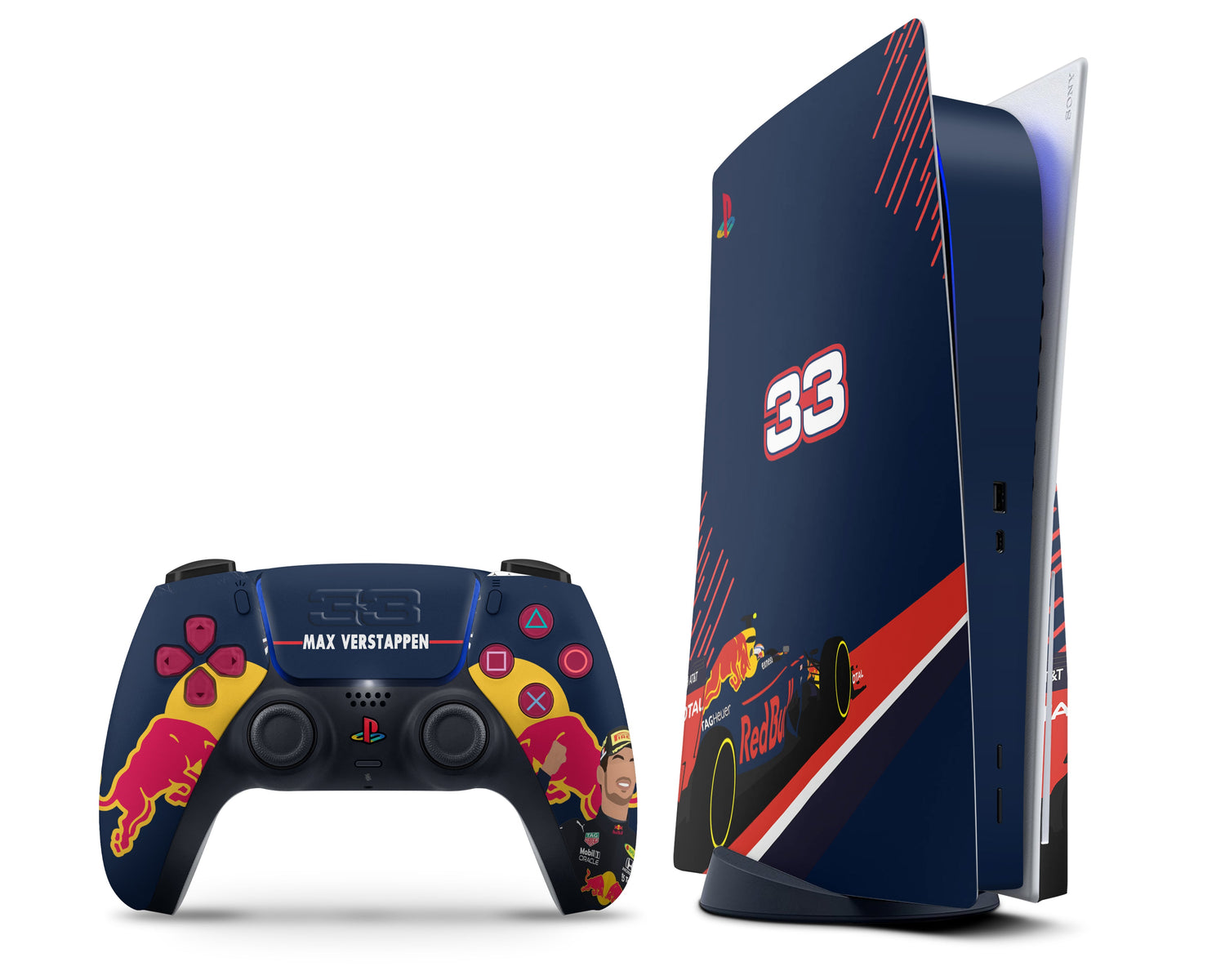 Lux Skins PS5 Max Verstappen F1 Red Bull PS5 Skins - Sports Formula 1 Skin