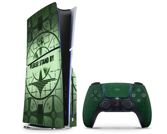 Lux Skins PS5 Slim Fallout Please Stand By PS5 Slim Skins - Pop culture Fallout Skin