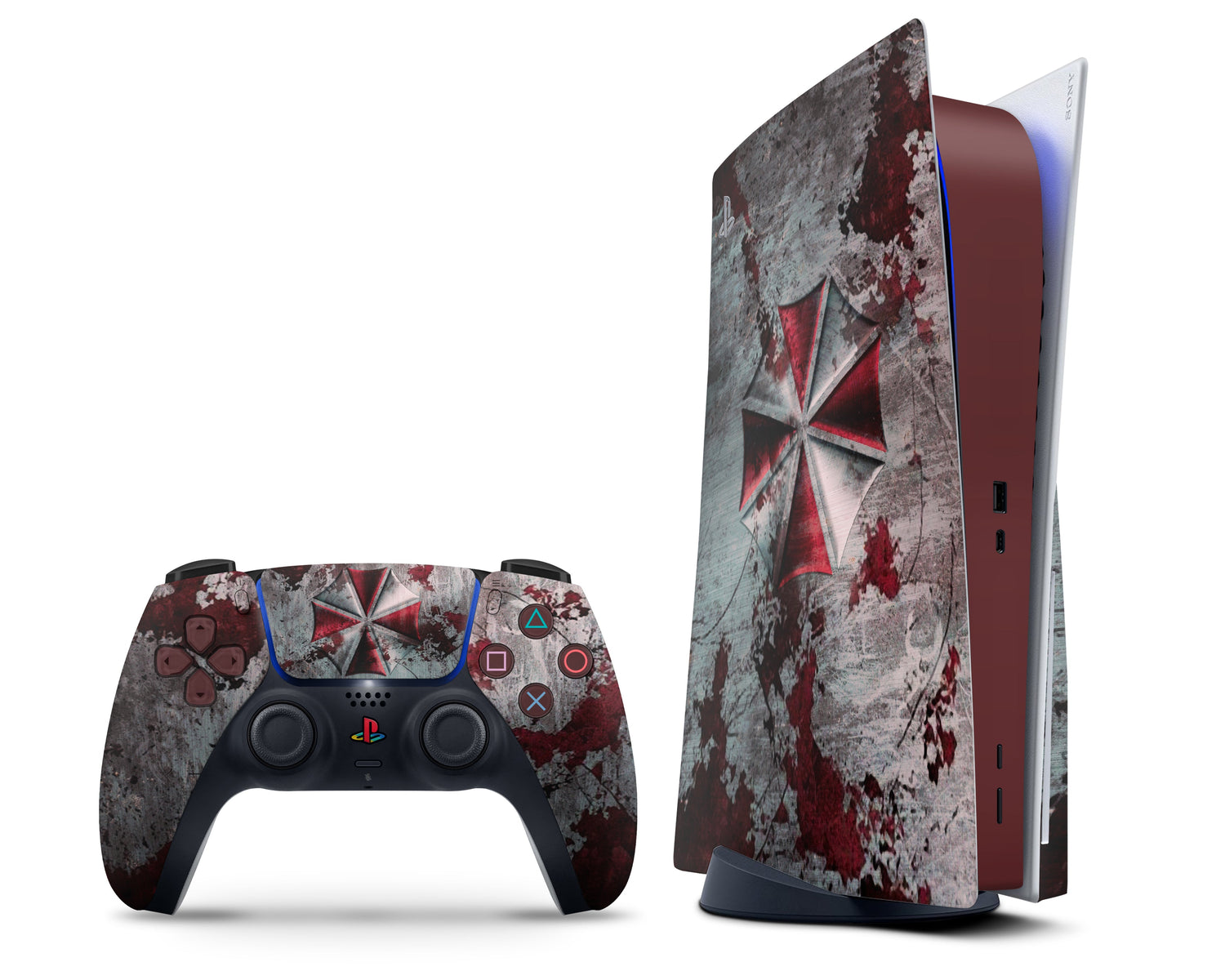 Resident Evil Umbrella Corp PS5 Skin – Lux Skins Official