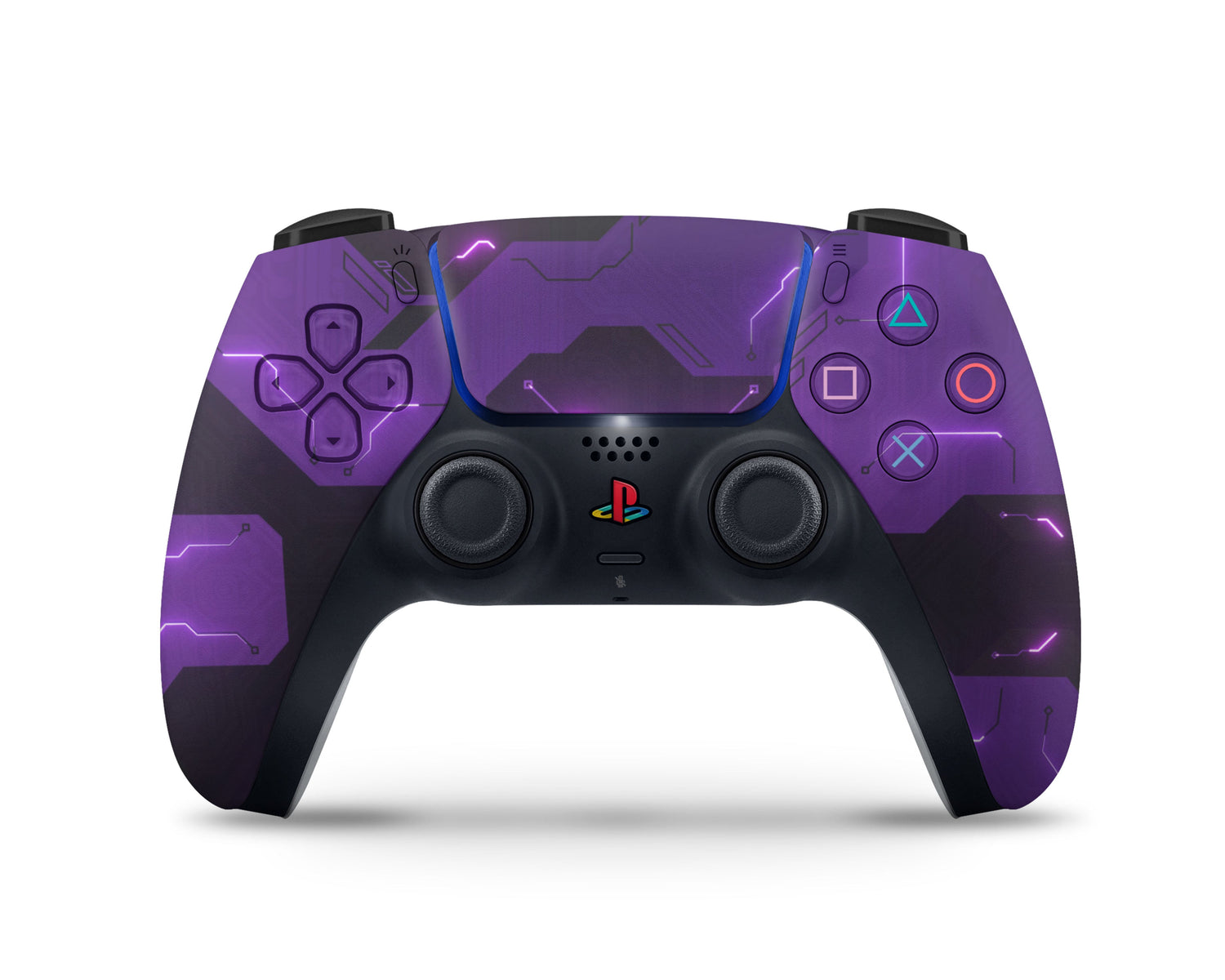 Lux Skins PS5 Controller Futristic Purple GamerSkins - Pattern Art Skin