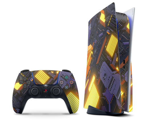 Lux Skins PS5 Tech Plate PS5 Skins - Pattern Art Skin