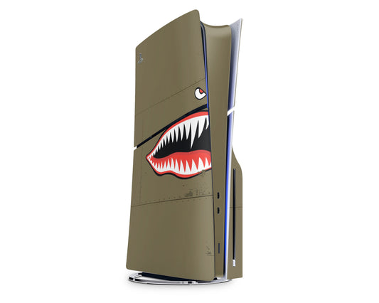 Lux Skins PS5 Slim USAF Shark PS5 Slim Skins - Art Artwork Skin