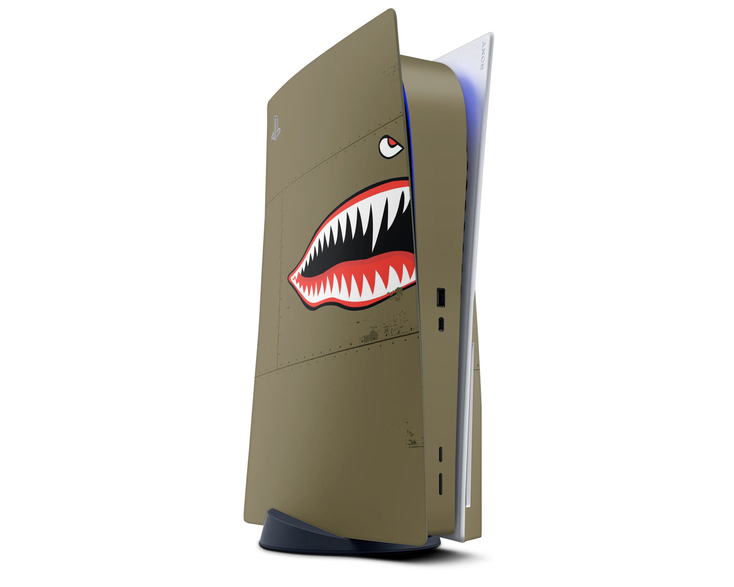 Lux Skins PS5 USAF Shark PS5 Skins - Art Artwork Skin