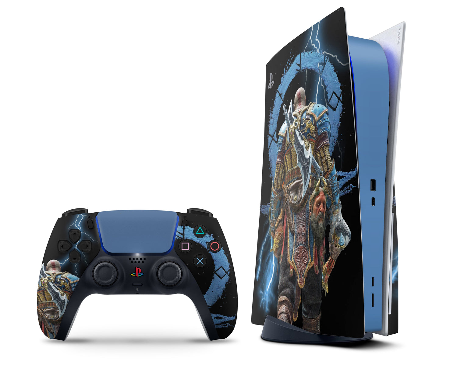 God of War Ragnarok Electric Black PS5 Skin – Lux Skins Official