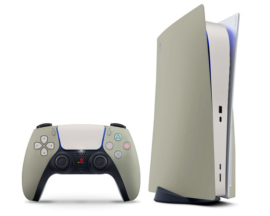 Lux Skins PS5 Cosy Matcha Green PS5 Skins - Solid Colours Colour Blocking Skin