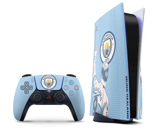 Lux Skins PS5 Manchester City Haaland PS5 Skins - Sports Soccer Skin