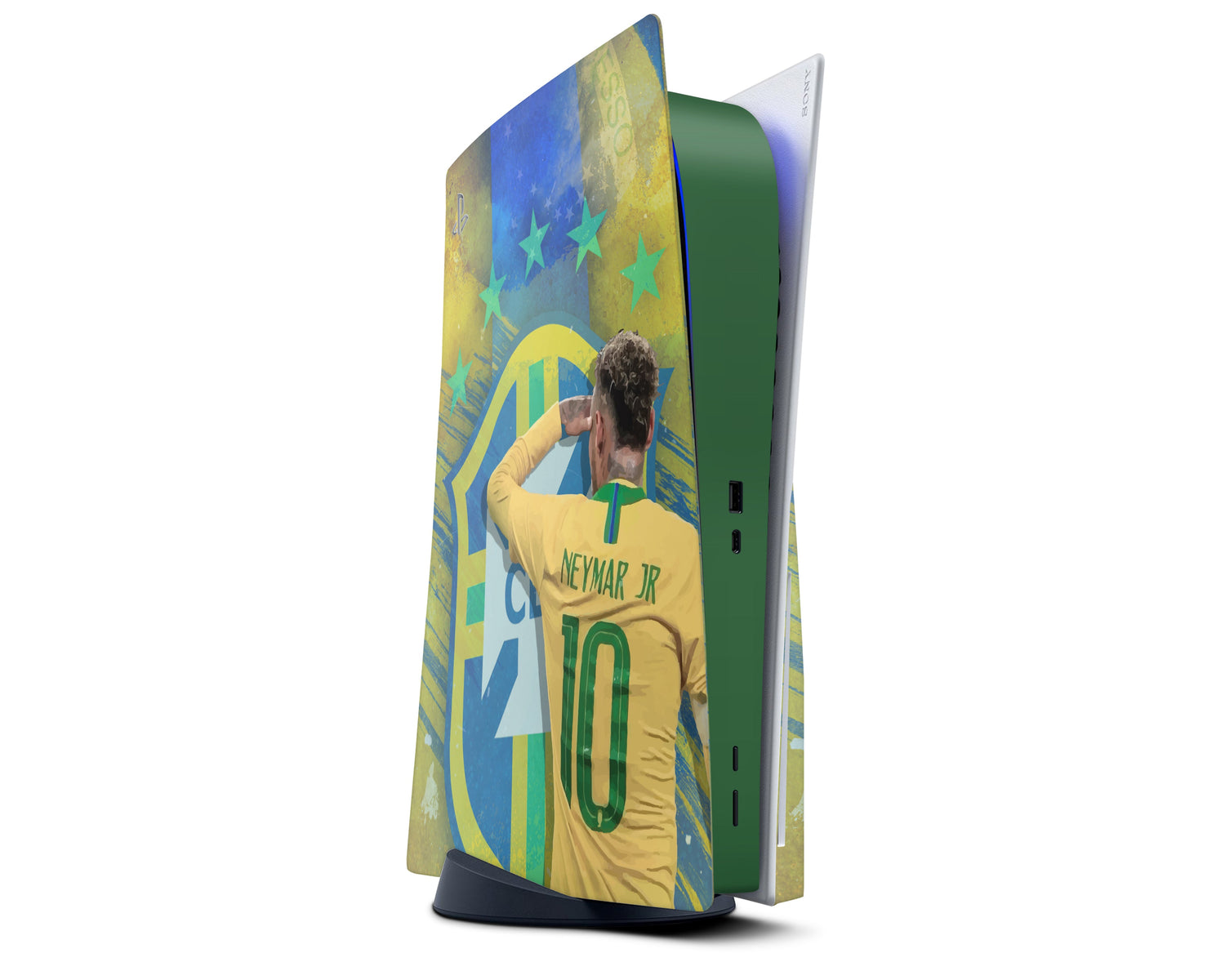 Lux Skins PS5 Brazil Neymar Junior PS5 Skins - Sports Soccer Skin