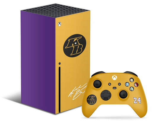 Lux Skins Xbox Series X Kobe Bryant Lakers Purple Xbox Series X Skins - Sports Basketball & S Skin