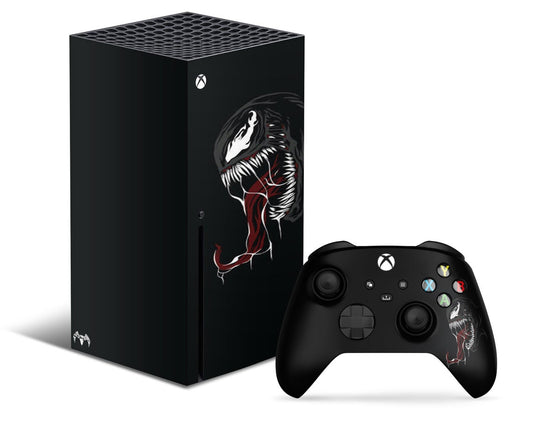 Lux Skins Xbox Series X Black Venom Xbox Series X Skins - Pop culture Spiderman & S Skin