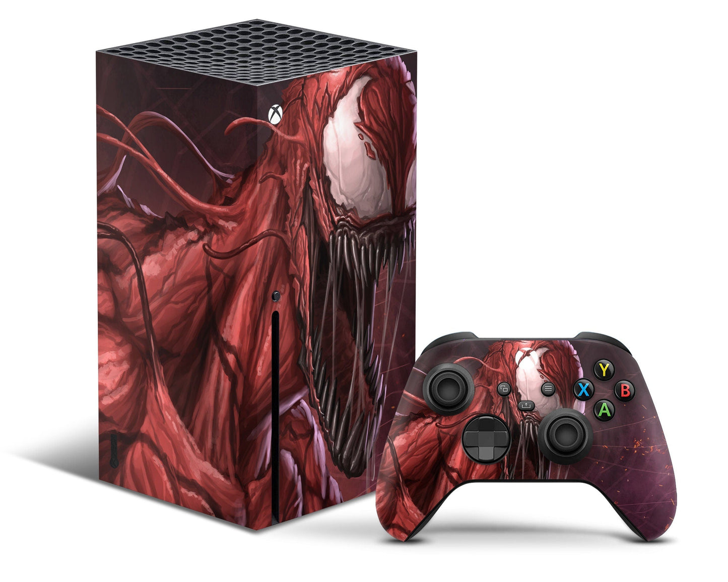 Lux Skins Xbox Series X Red Carnage Xbox Series X Skins - Pop culture Venom & S Skin