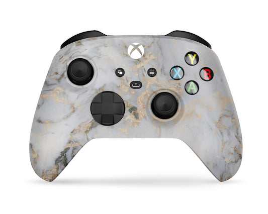 Lux Skins Xbox Series X Ethereal White Gold Marble Xbox Series X Skins - Pattern Marble & S Skin