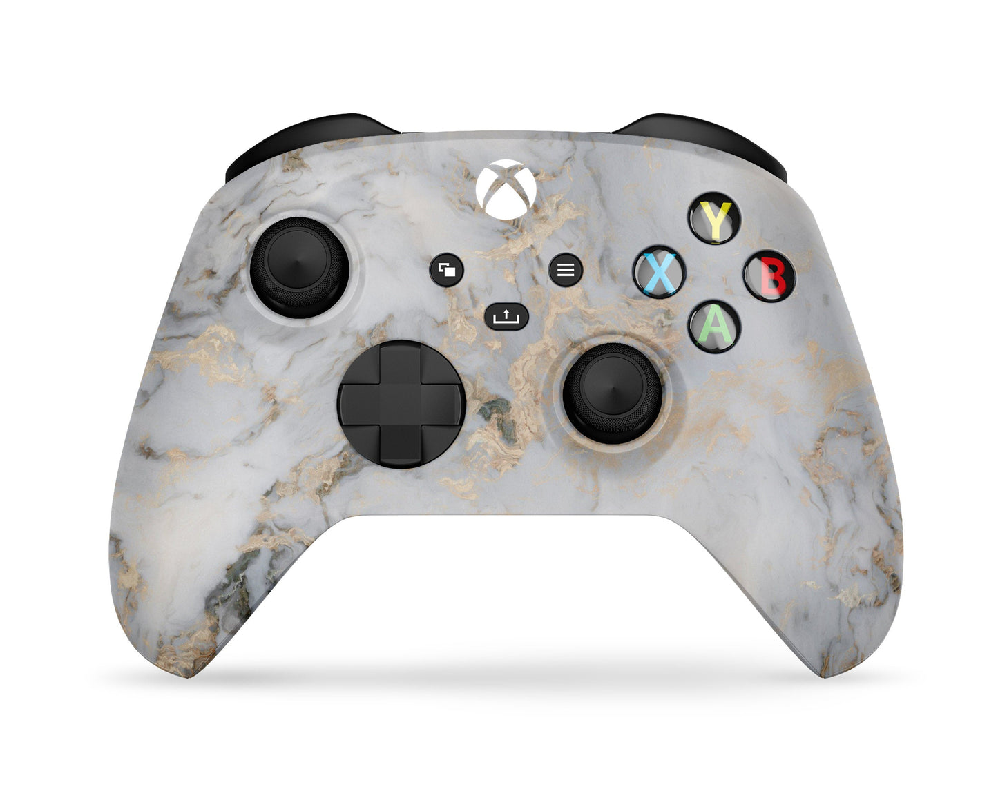 Lux Skins Xbox Series Controller Ethereal White Gold MarbleSkins - Pattern Marble Skin