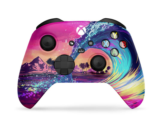 Lux Skins Xbox Series X Retrowave Synthwave Xbox Series X Skins - Pop culture Retro & S Skin