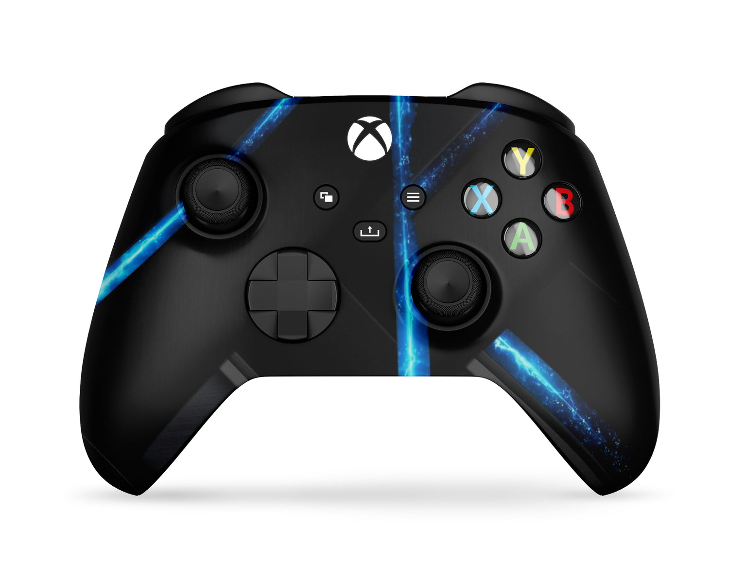Lux Skins Xbox Series Controller Electric Blue GeometricSkins - Pattern Abstract Skin
