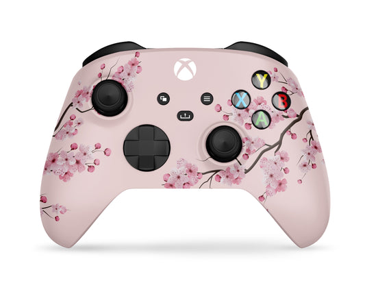 Lux Skins Xbox Series Controller Pink Cherry BlossomSkins - Art Floral Skin