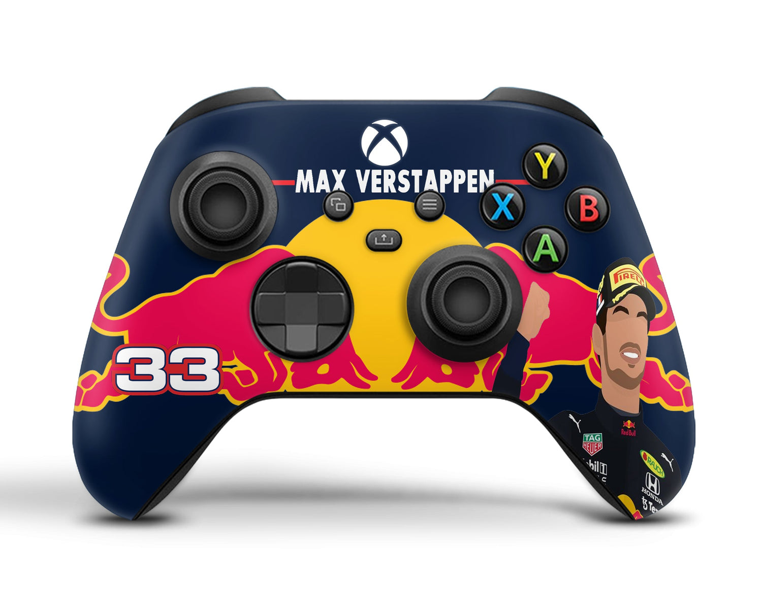 Lux Skins Xbox Series Controller Max Verstappen F1 Red BullSkins - Sports Formula 1 Skin