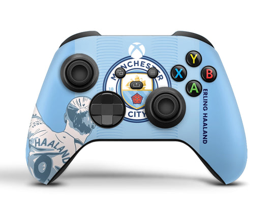 Lux Skins Xbox Series X Manchester City Haaland Xbox Series X Skins - Sports Soccer & S Skin